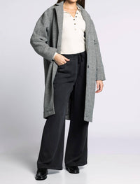 Thread & Supply Catalina Herringbone Coat in charcoal melange - women's jacket - view 4