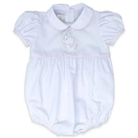 Lullaby Set Girls Charleston Bubble Onesies in white elephant - kids' item