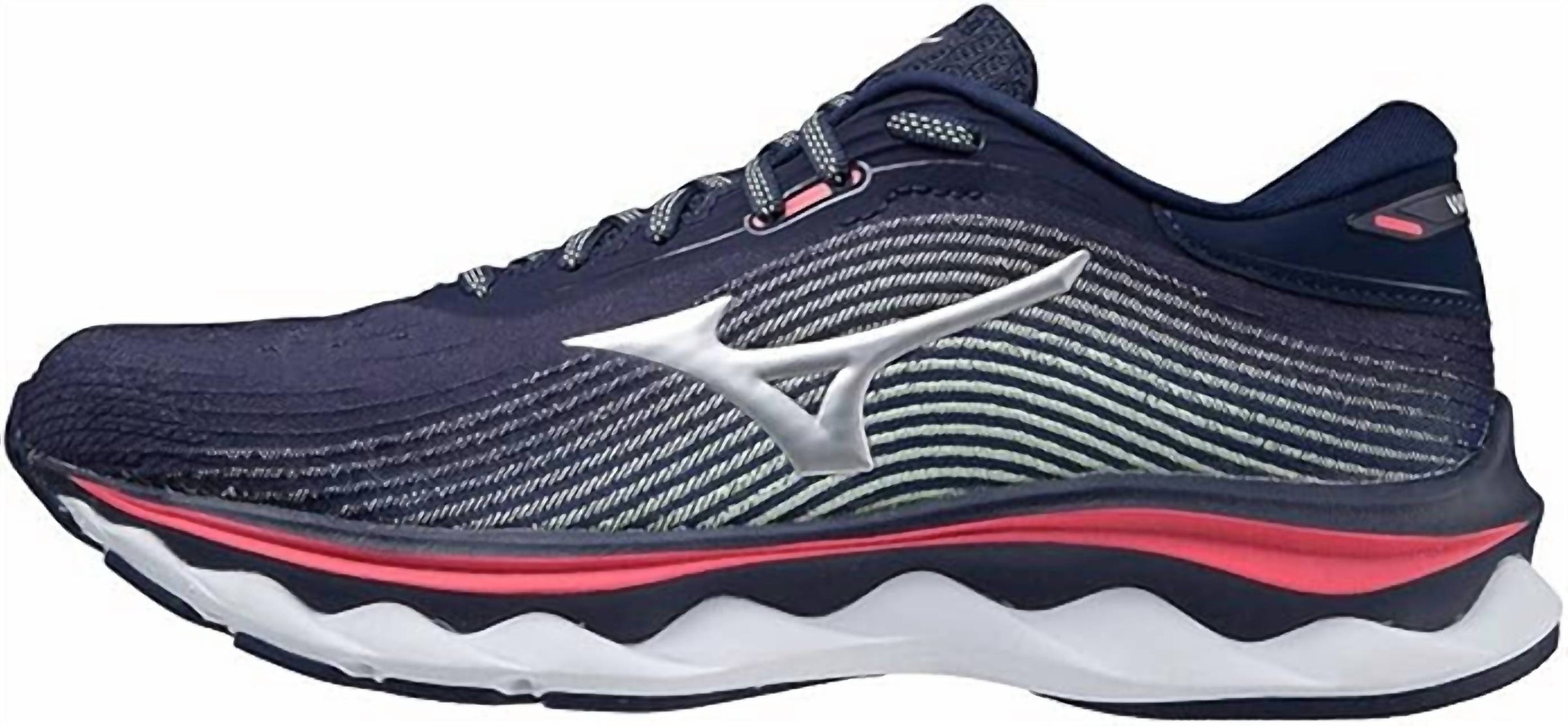 MIZUNO Women's Wave Sky 5 Running Shoes in navyblue pink 1 - women's shoe