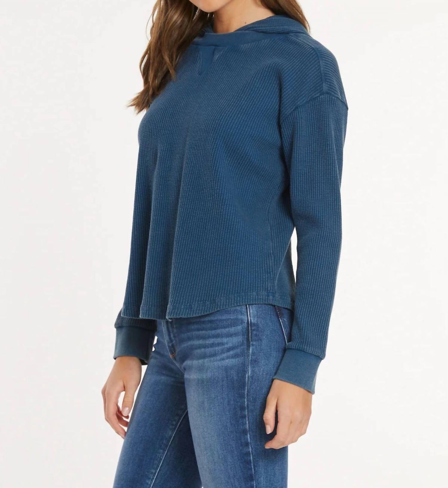 Mododoc - Long Sleeve Waffle Hoodie