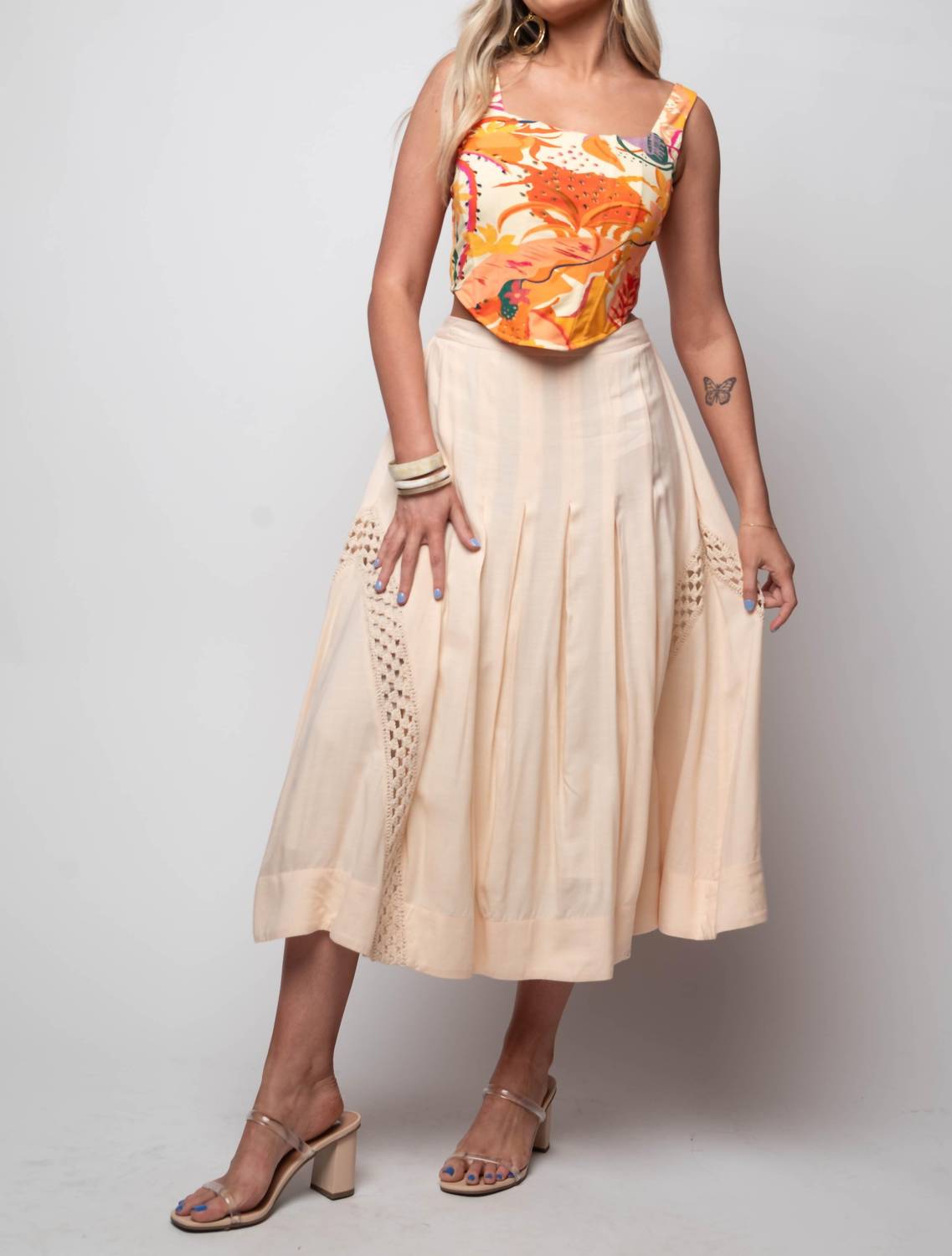 Ash & Eden - Adeena Crochet Skirt