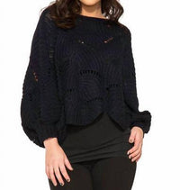Orchid Bloom - Cordelia Knitted Poncho Sweater