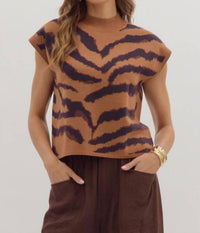 Entro - Mock Neck Sweater Top