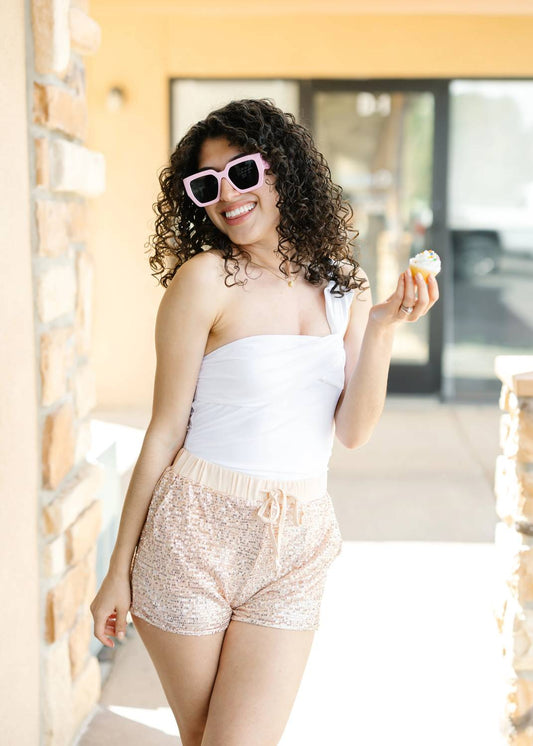 Jess Lea - VIP Status Sequin Drawstring Shorts