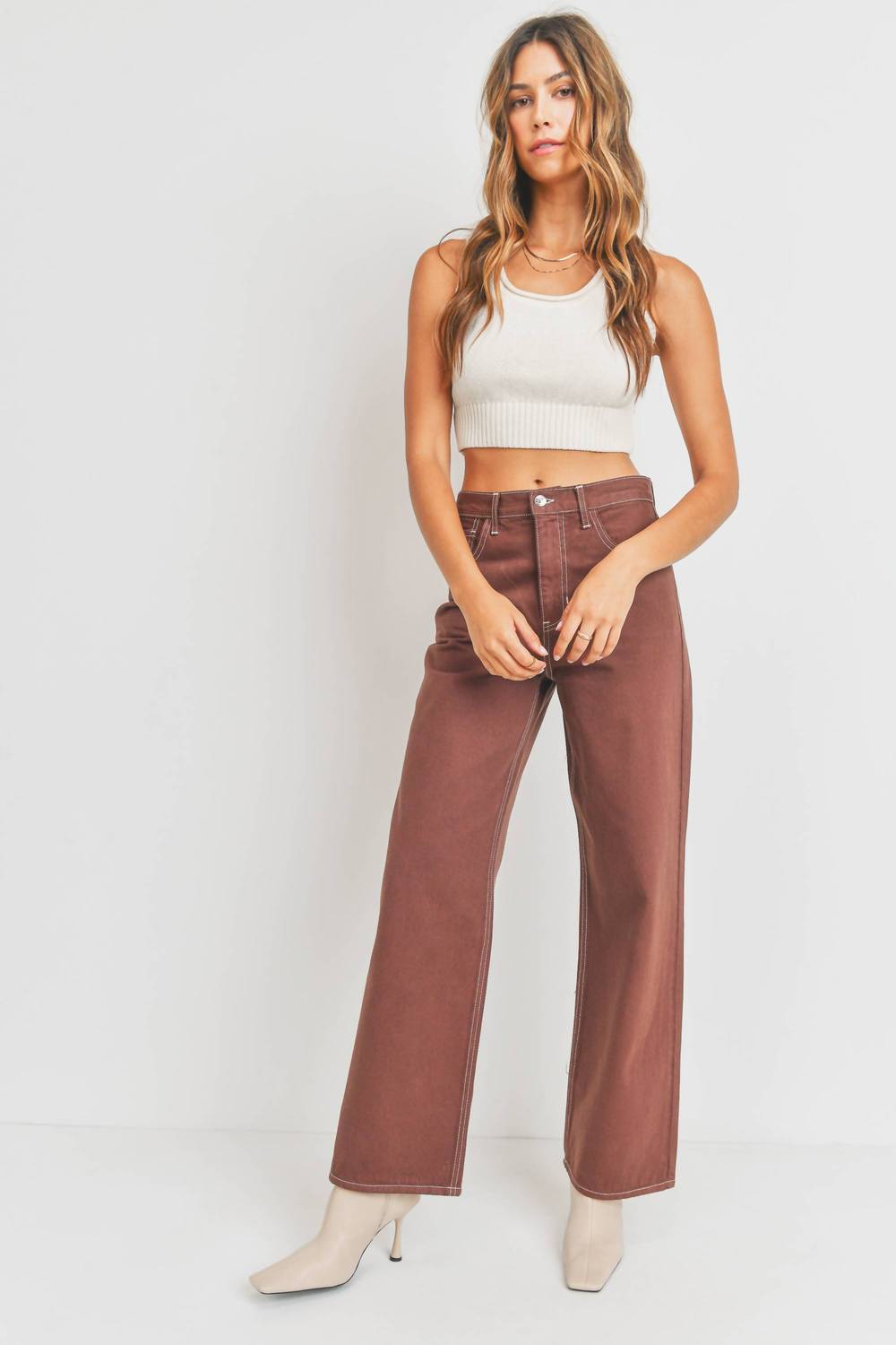 Just Black Denim - Retro Wide Straight Jeans
