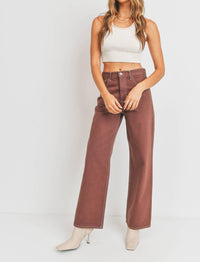 Just Black Denim - Retro Wide Straight Jeans