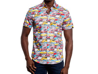 Eight X - Drive My Car Short Sleeve Button Down Shirt
