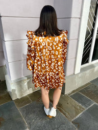 Jodifl - Leopard Print Tiered Dress