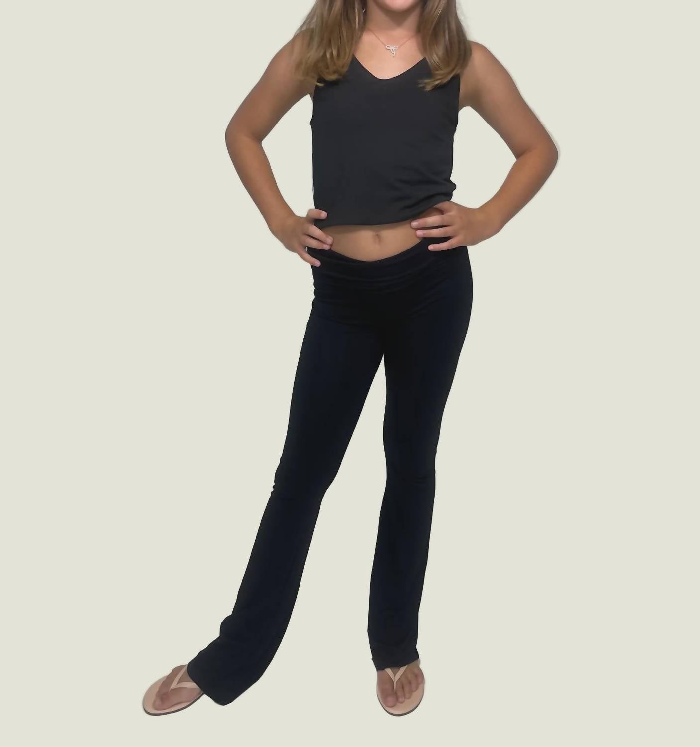 Katie J Nyc - Girls Summer Roll Over Pants