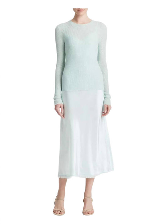 Vince - WAFFLE STITCHED CASHMERE SILK SWEATER