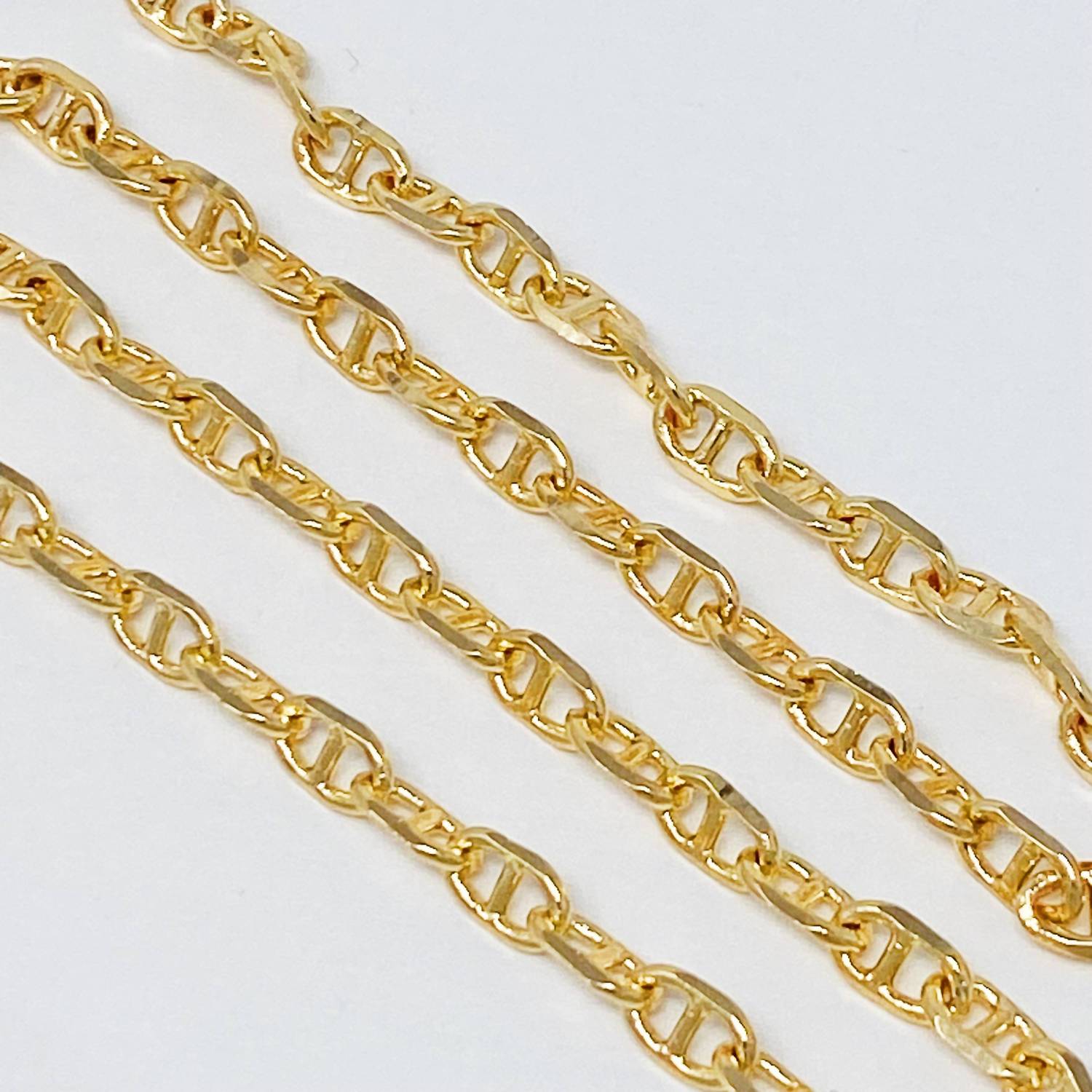 Ellison+Young Women's Equestrian Horse Bit Anchor Link Necklace in gold - women's jewelry - alternate view