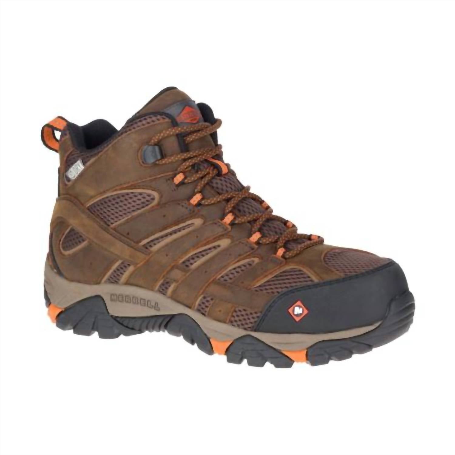 Merrell - Men's Moab Vertex Mid Waterproof Composite Toe Safety Shoe