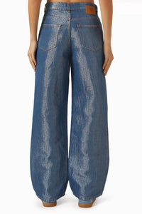 Ganni - Shiny Weft Denim Jeans