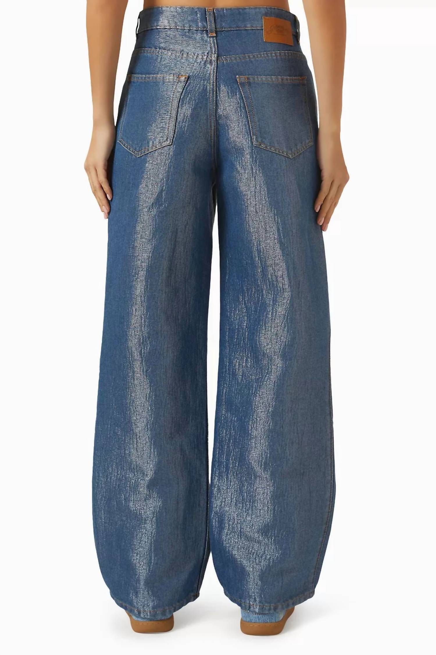 Ganni - Shiny Weft Denim Jeans