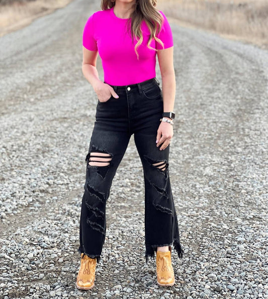 Blakely - Urban Distressed Crop Jeans