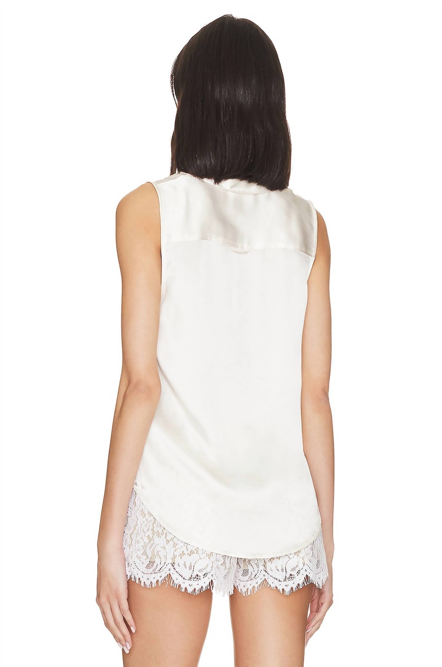 L'Agence - Emmy Sleeveless Silk Blouse