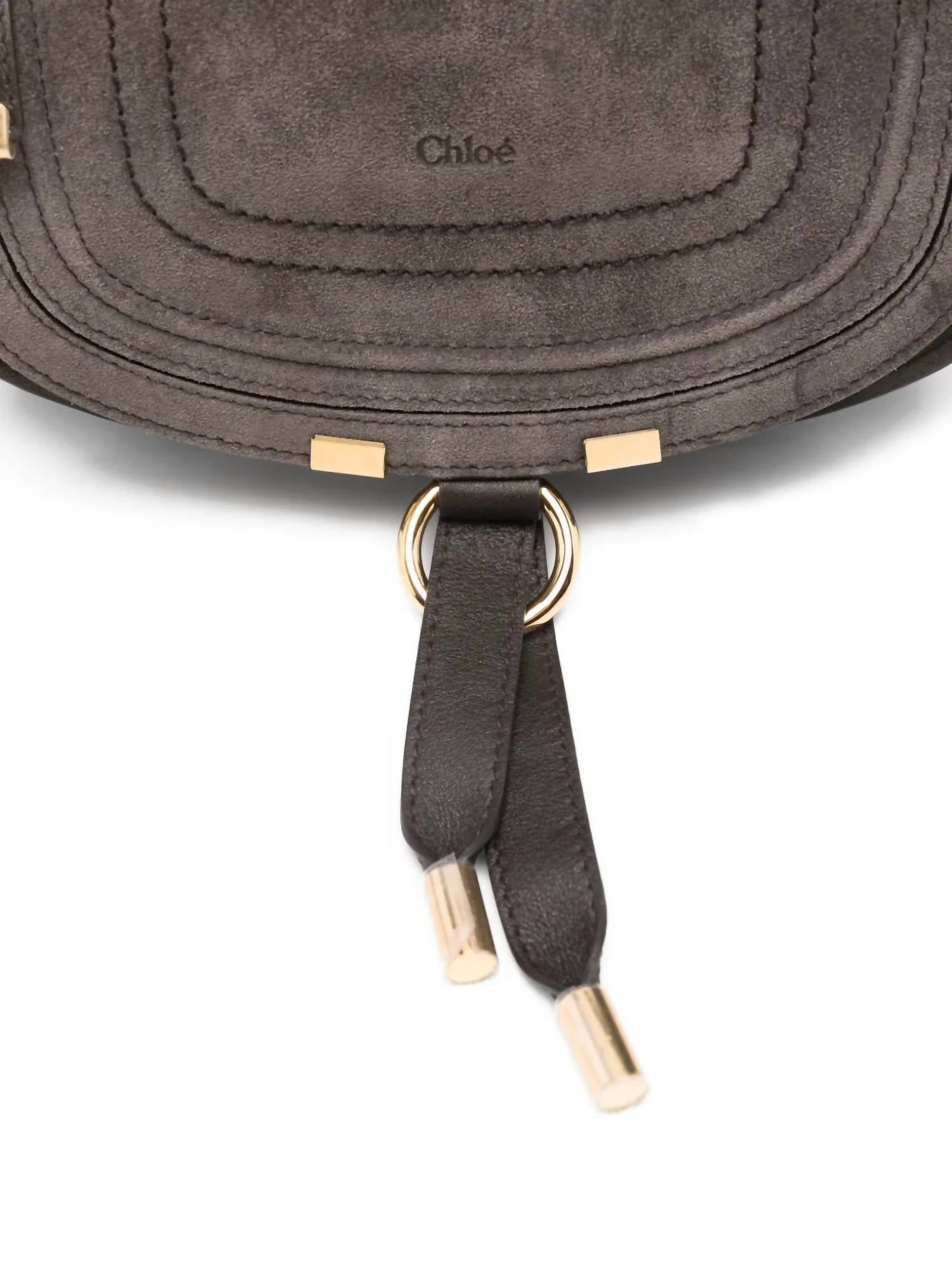 Chloe Women's Mini Marcie Shoulder Bag in kohl brown - women's bag - view 4