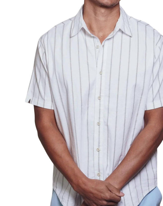 Fundamental Coast - Bondi Multi Stripe Button Down Short Sleeve Shirt