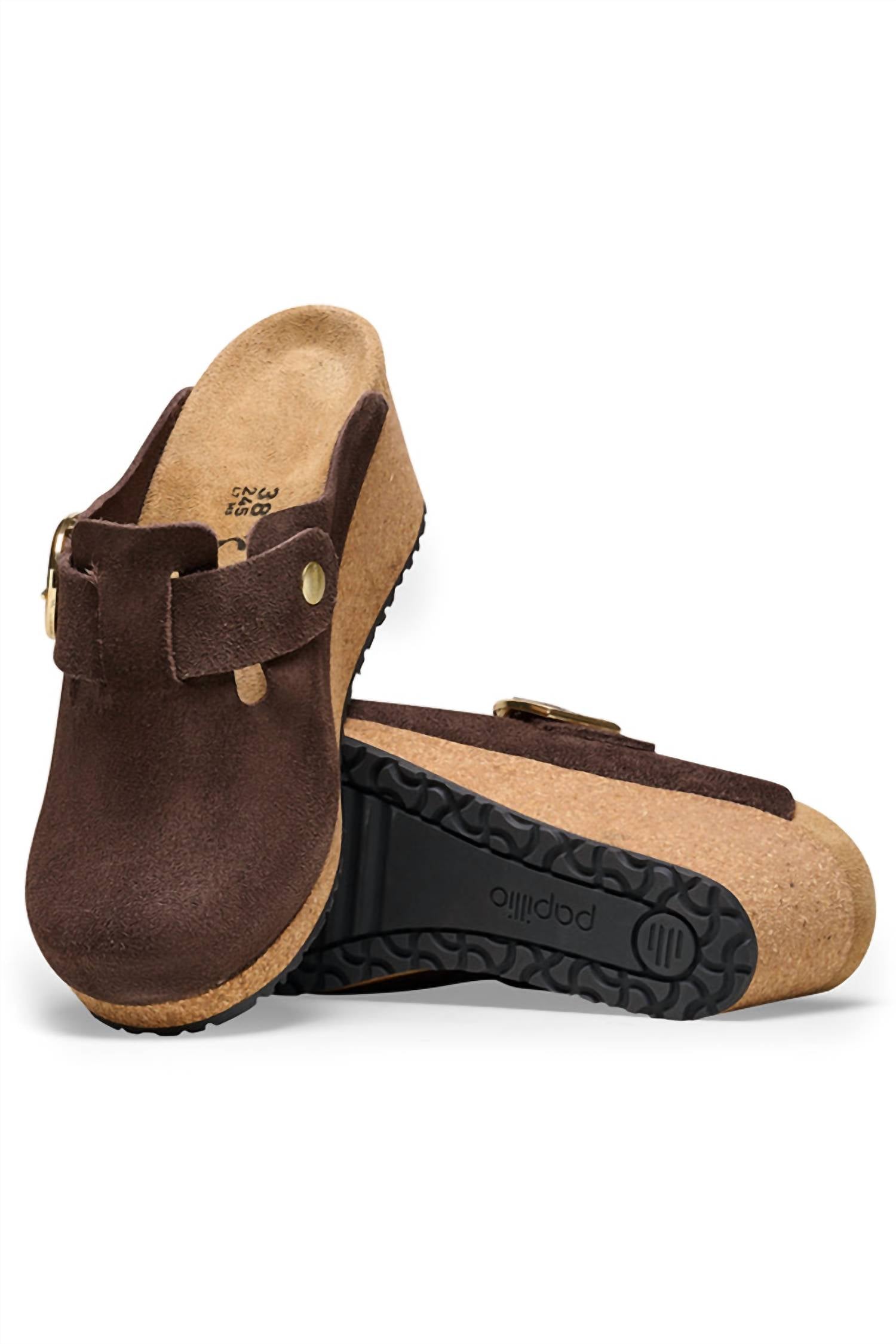 Birkenstock - Women's Fanny Ring-buckle Suede Leather Clogs