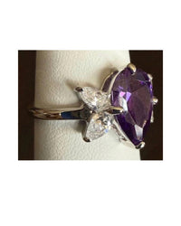 P & K Jewelry - Women's Sterling Pear Shape Ring