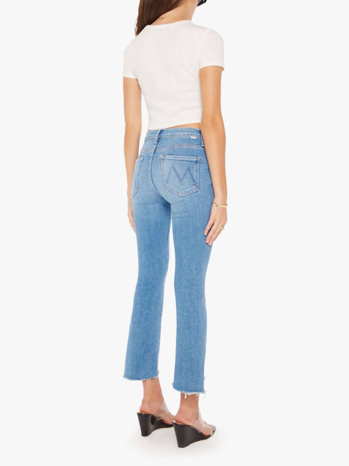 Mother - Insider Crop Step Fray Bootcut Jeans
