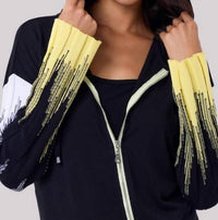 Angel Apparel - Knit Zip Up Hoodie With Ribbed Sleeves