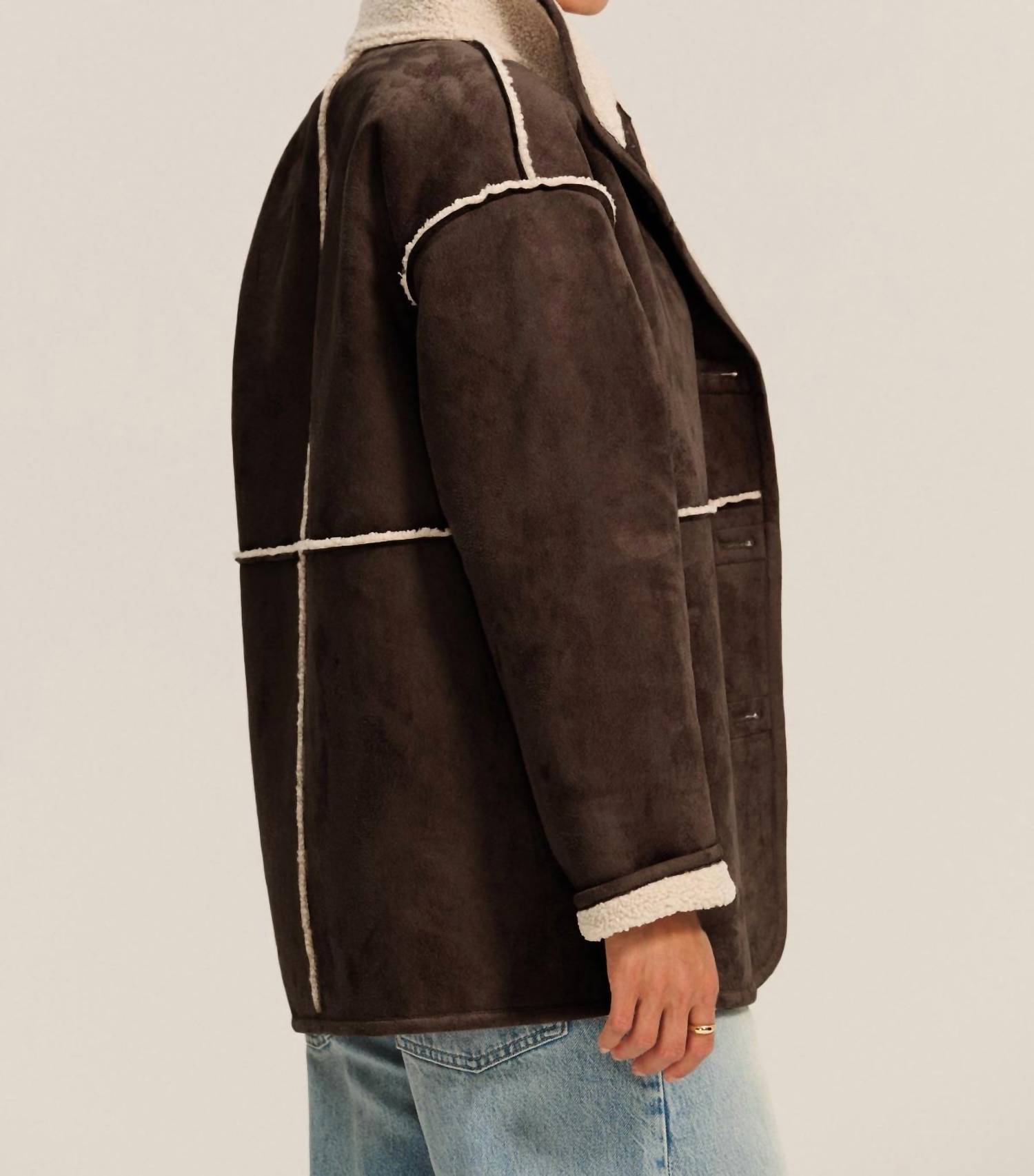 Velvet By Graham & Spencer - Shona Sherpa Reversible Jacket
