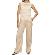 Sanctuary Coastal Pull On Wide Leg Pants in sand sequin stripe - women's pants - view 4