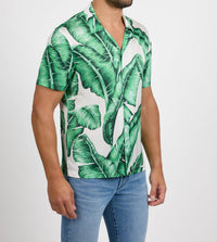 Monfrere Bond Short Sleeve Button Down Shirt in beverly hills - women's t-shirt - detail view