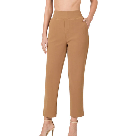 Zenana - 7/8 length stretch pull-on dress pants