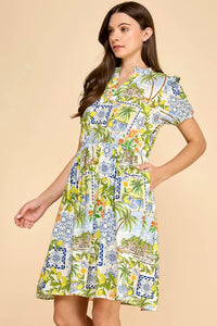 Les Amis - Puff Sleeve Dress With Pockets