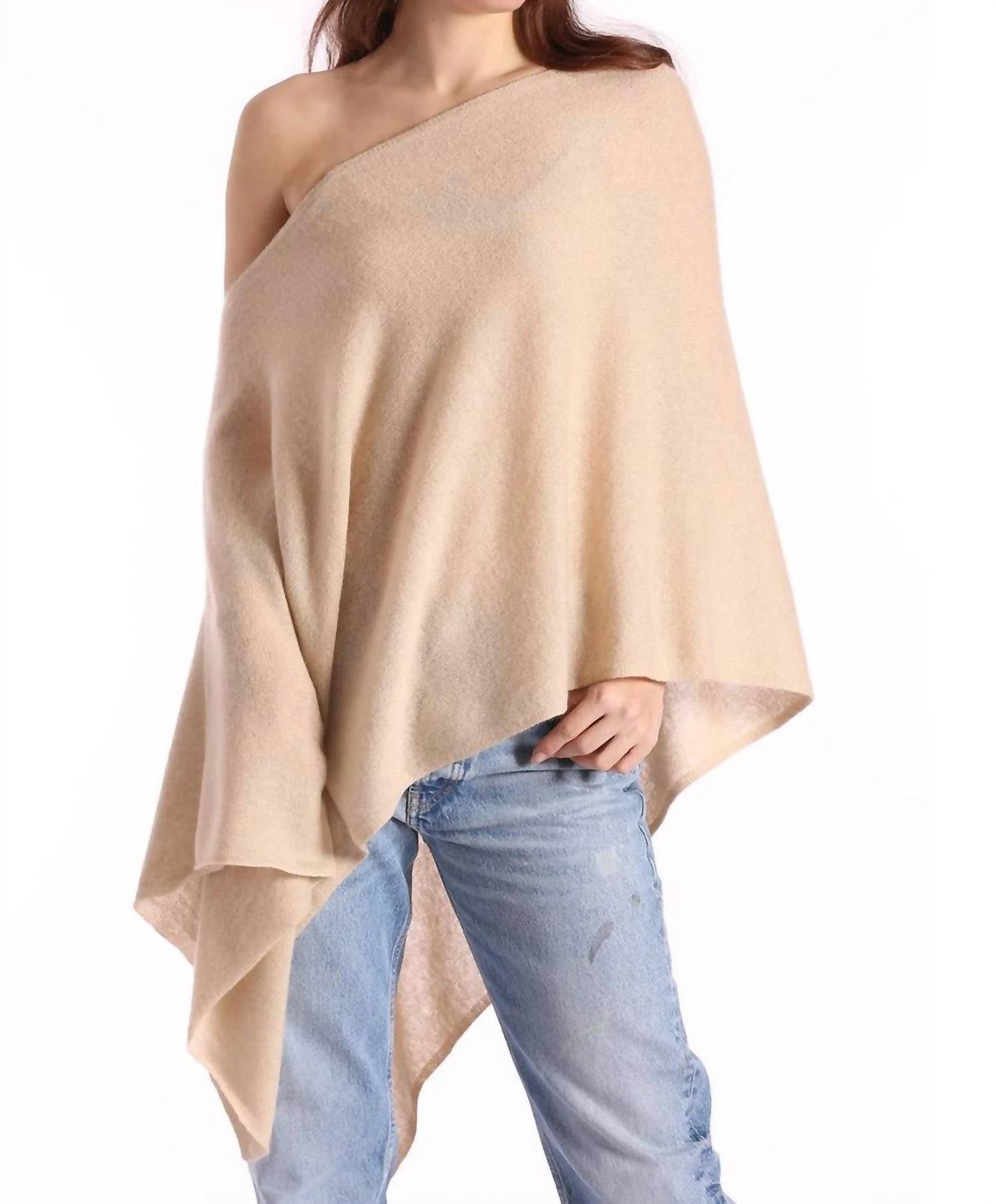 Minnie Rose - Cashmere Ruana Poncho