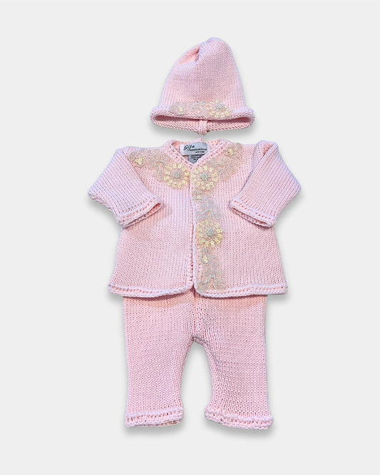 Gita - Girl's 2pc Sequence Sweater With Hat