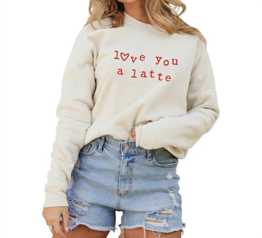 Oat Collective - Love You A Latte Sweatshirt