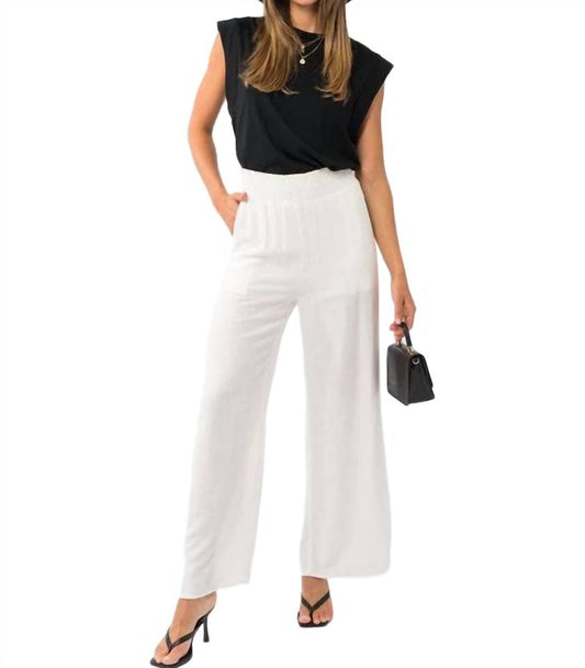 Gilli - Smocked Waist Wide Leg Pant