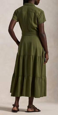 Polo Ralph Lauren - Belted Tiered Shirtdress