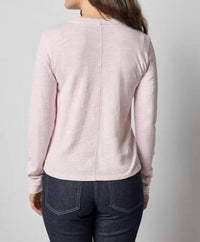 Lilla P - Long Sleeve Self Trim V-neck Tee