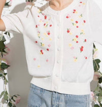 Aaron & Amber - Babies Breath Short Sleeve Cardigan