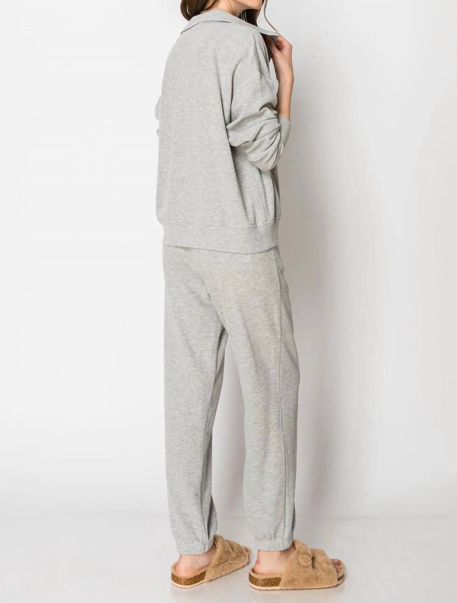 Meet Me In Maui - Waffle Knit Jogger Set