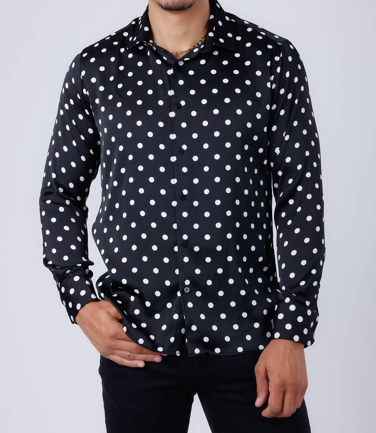 Barabas - Delhi Polka Dots Long Sleeve Shirt