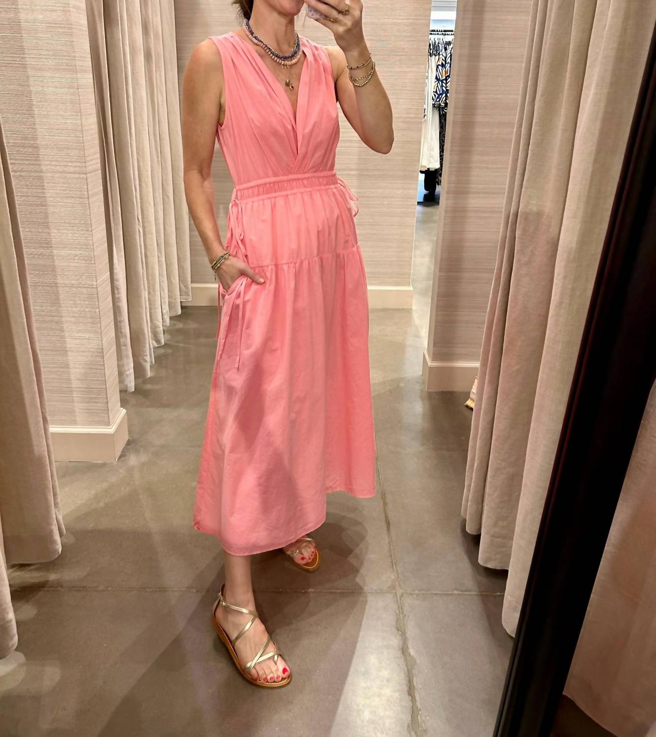 XIRENA Meri Dress in hot coral - women's dress