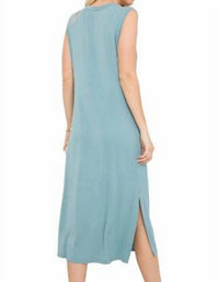 Sweet Lovely By Jen - Casual Knit Jersey Mid Length Dress - Plus