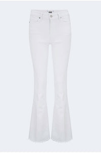 Paige High Rise Laurel Canyon Jeans in crisp white - women's jeans - view 4