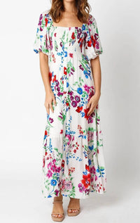 Little Secret Of Mine - Floral Tiered Maxi Dress