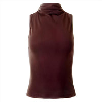 Michael Stars Chiara Tank in espresso - women's tank top - alternate view
