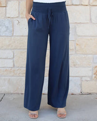 Grace And Lace - Smocked Wide Leg Pant