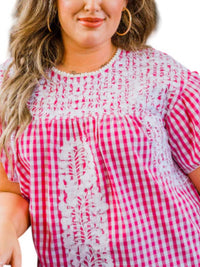 Layerz Clothing - Tide Gigham Patterned Top