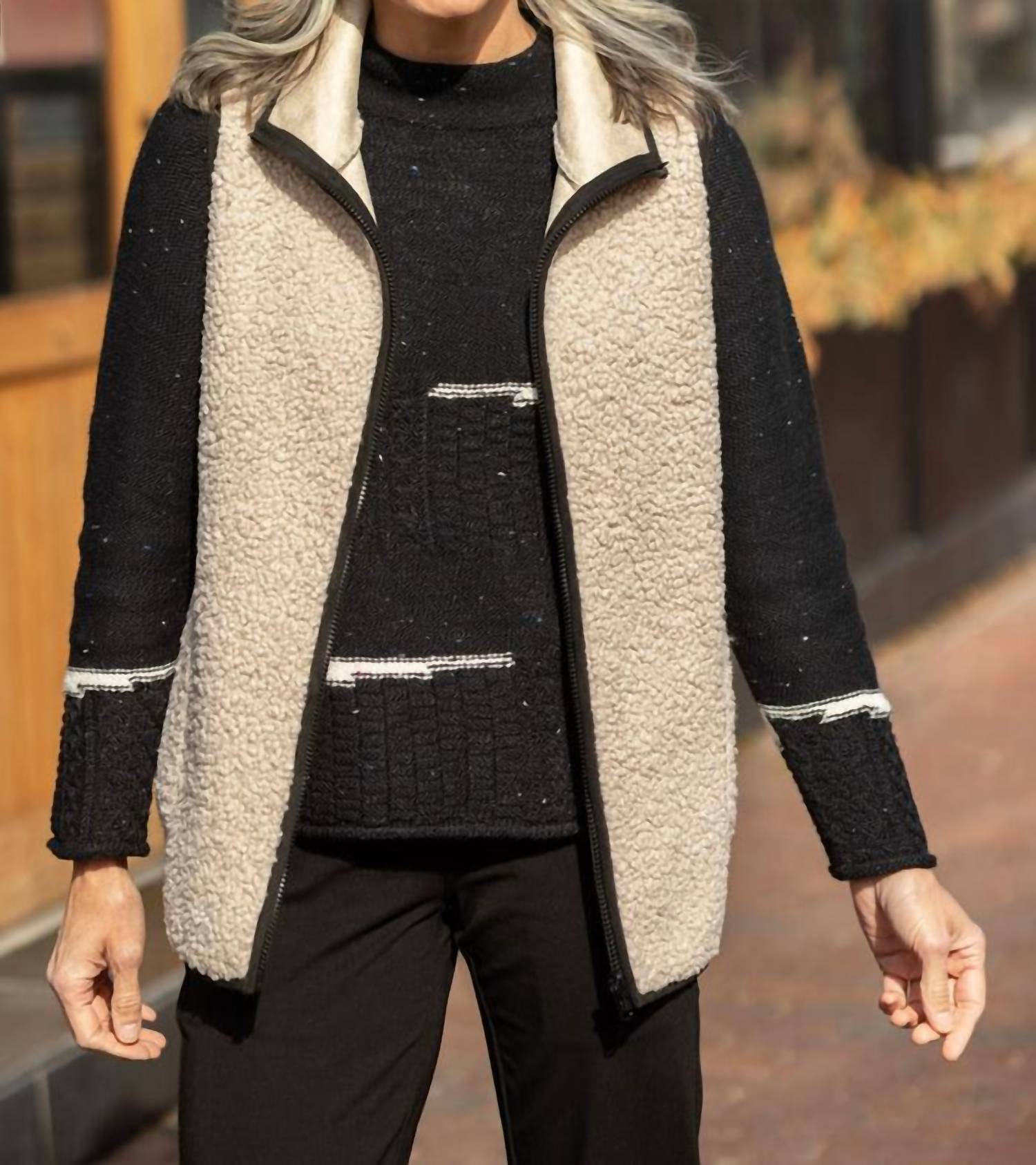 Habitat - Reversible Sherpa Faux Suede Vest