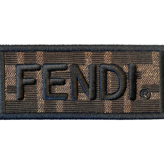 Fendi - Women's Roma Amor Embroidered Zucca Canvas Mini Strap
