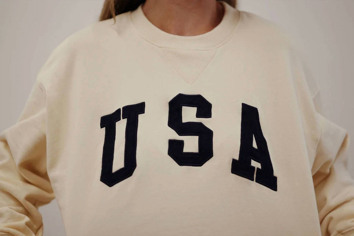 By Together - Usa Crewneck Pullover Sweatshirt